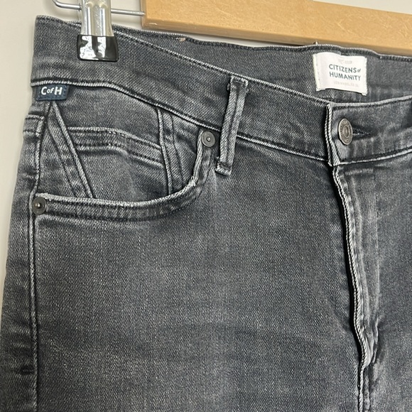 Citizens of Humanity Rocket Ankle Skinny Black Wash Jeans - Picture 4 of 10